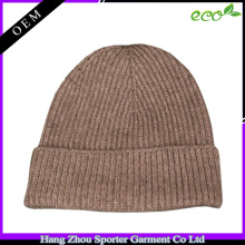 16FZBE04 knit beanie cashmere men custom beanie for winter